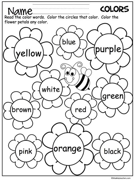 11+ Worksheet On Colours For Kindergarten | Color worksheets for ...