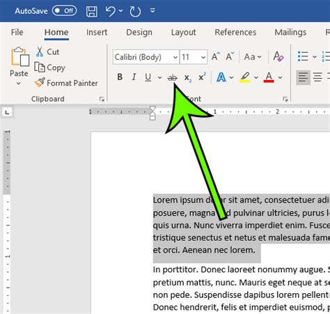 How to Draw a Line Through Text in Word for Office 365 - Support Your Tech