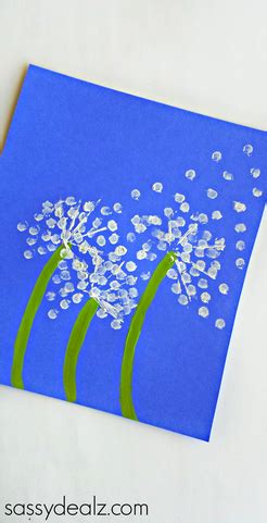 Q-Tip Dandelion Mother's Day Card for Kids to Make - Crafty Morning ...