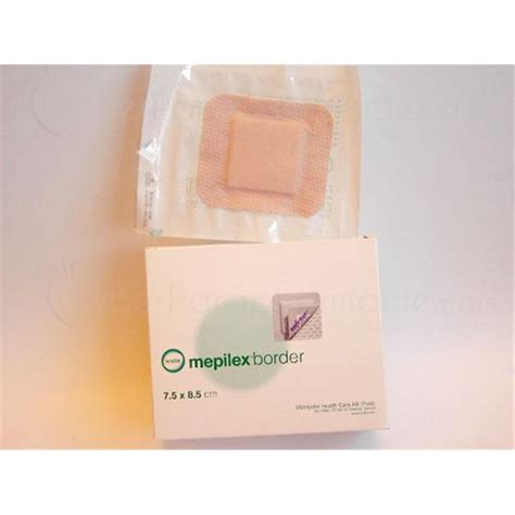 Mepilex Border, highly absorbent dressing hydrocellular in adhesive ...