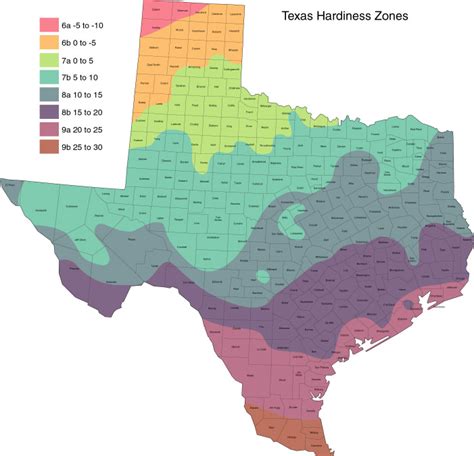 Plant Hardiness Zones Texas - ClipArt Best