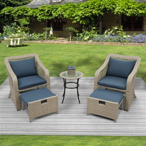 Outdoor Patio Conversation Sets Clearance - Rattan Clearance 4pcs ...