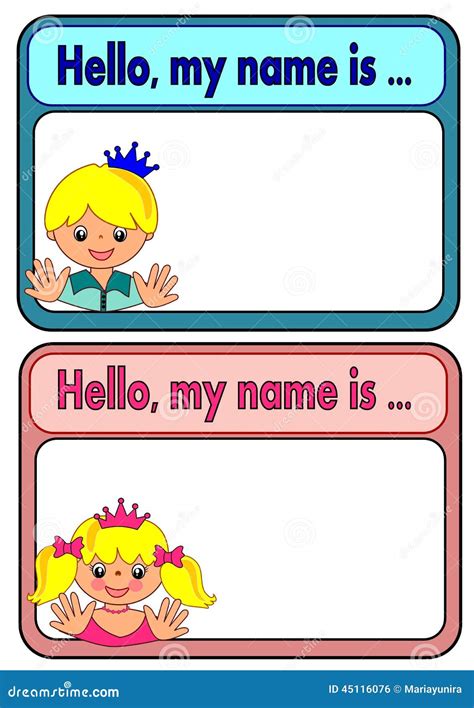 Name Tags For Kids Royalty-Free Stock Image | CartoonDealer.com #67228492