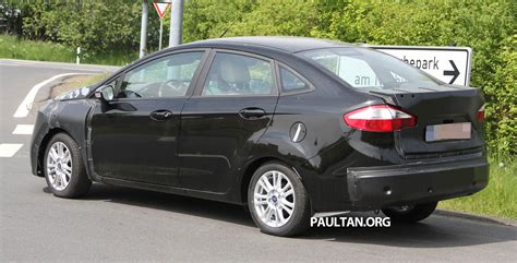 Ford Fiesta Sedan facelift sighted testing on public roads near the ...