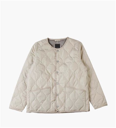 TAION Crew Neck Down Jacket - Cream | Garmentory