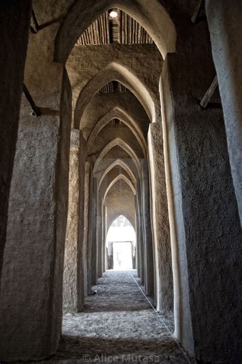 Interior of the Great Mosque of Djenné Mali, Africa" stock image ...