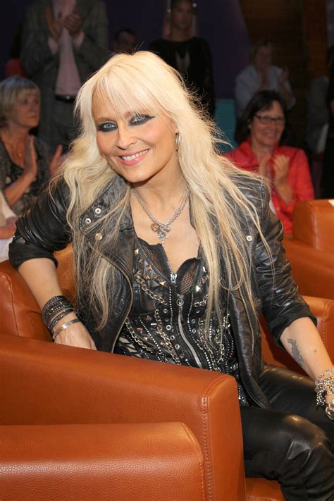 Doro Pesch attends NDR Talkshow in Hamburg - Leather Celebrities