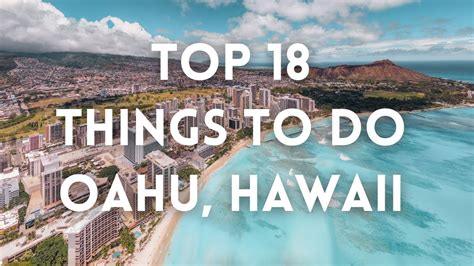 Top 18 Things To Do Oahu, Hawaii 4K - YouTube