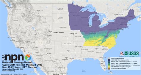 Gypsy Moth Forecast | USA National Phenology Network