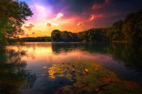 Autumn at the lake on Behance