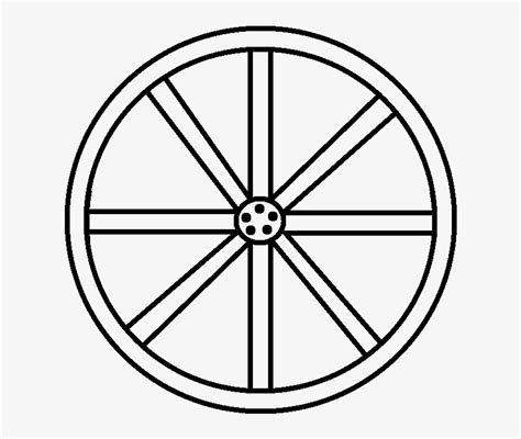 Wagon Wheel Transparent Images - Colouring Pages Of Wheel - Free ...