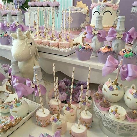 Mesa dulce unicornio | Unicorn birthday parties, Unicorn birthday ...