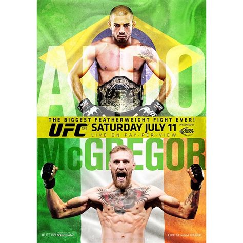 UFC 189: Jose Aldo vs Conor McGregor Poster