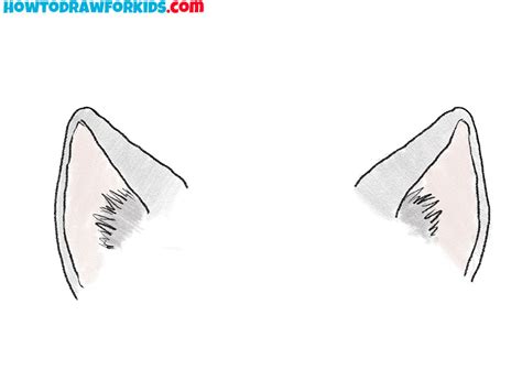 How to Draw Cat Ears - Easy Drawing Tutorial For Kids