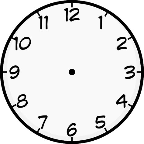 Blank Analog Clock - A Versatile Tool for Teaching Time