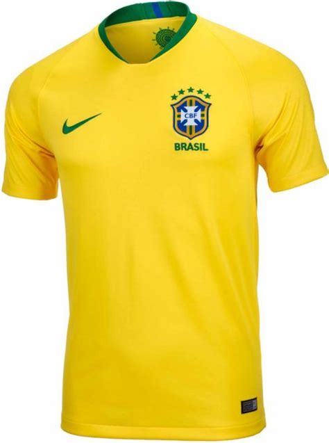 Nike Brazil Home Jersey 2018-19 - SoccerPro.com | Nike clothes mens ...