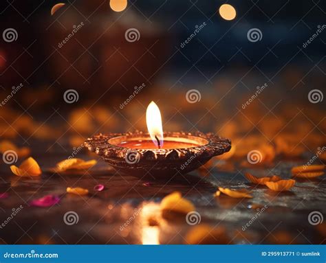 Diwali Diya Festival of Light Stock Illustration - Illustration of ...