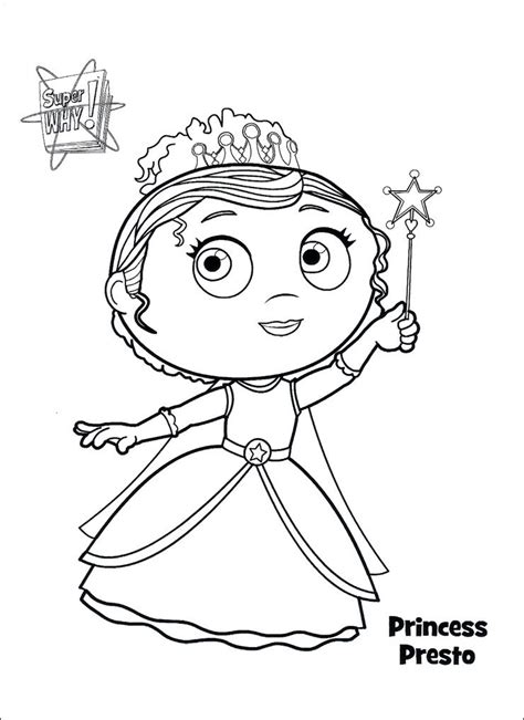 Super Why Coloring Pages | Princess coloring pages, Super coloring ...