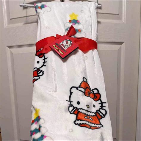 Hello kitty blanket -throw size 50x70 -nwt next... - Depop