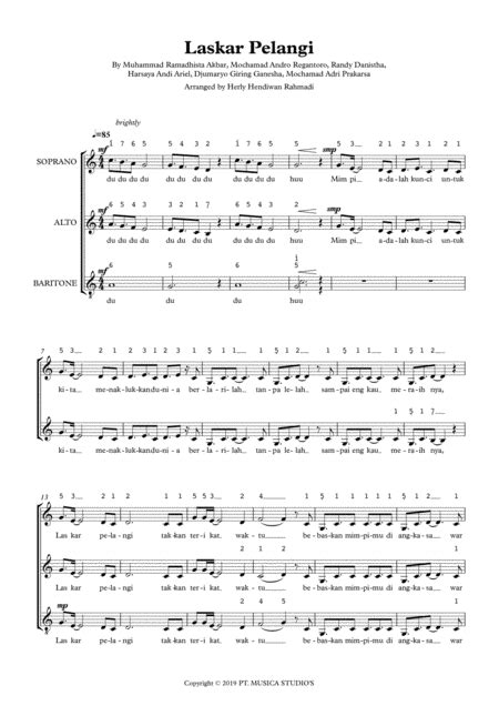 Laskar Pelangi - 4-Part - Digital Sheet Music | Sheet Music Plus