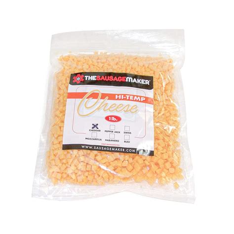 Buy High Temperature Cheddar Cheese for Sausage Making -1 lb. - ¼ inch ...