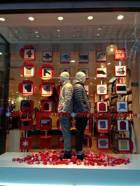 Uniqlo window display. Christmas 2013, London. Those words make the ...