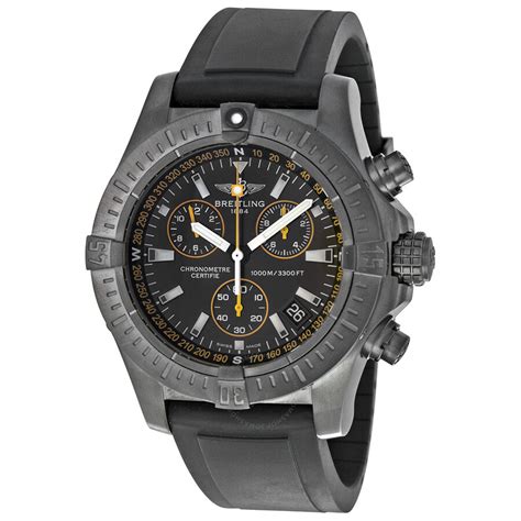 Breitling Avenger Seawolf Chronograph Black Ion-plated Men's Watch ...