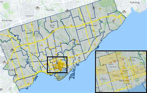 News maps allow users to explore coverage of Toronto neighbourhoods ...