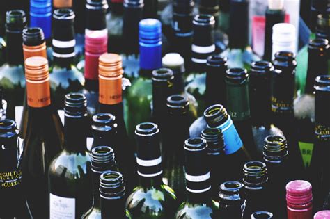 Empty Wine Bottles Royalty-Free Stock Photo