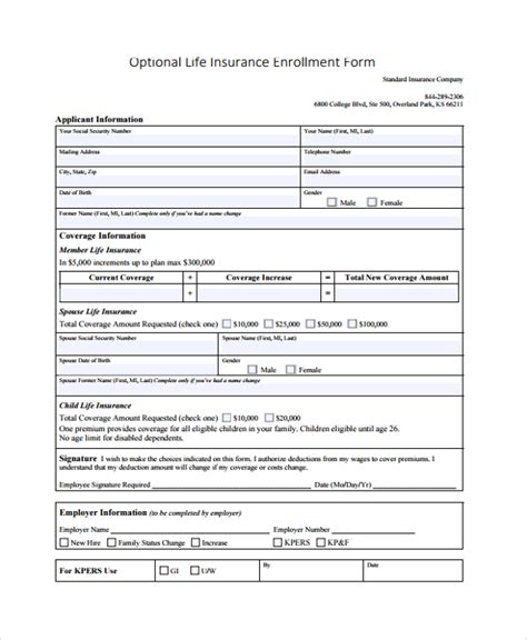 FREE 8+ Sample Enrollment Forms in PDF | MS Word