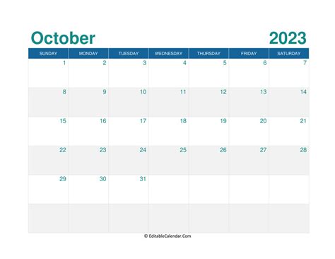 october 2023 calendar free printable calendar - calendar october 2023 ...