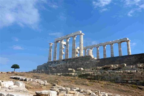 Cape Sounion Temple of Poseidon near Athens, Greece