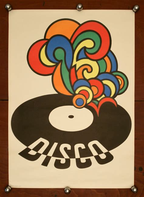 Mid Century Original GDR Vintage Disco Poster 1976 Original