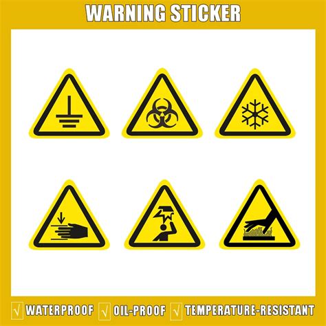 5Pcs-Set-Warning-Stickers-Signs-Security-Work-Safety-Warning-Labels ...