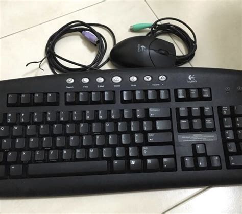 Logitech PS2 keyboard and mouse, Computers & Tech, Parts & Accessories ...