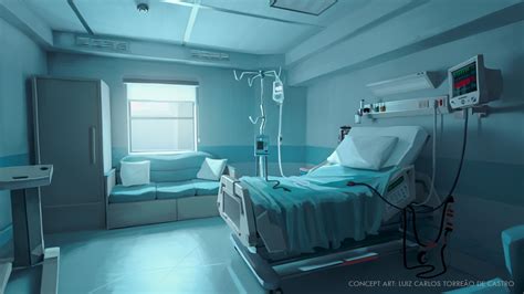 ArtStation - Hospital Room, Luiz Carlos Torreão