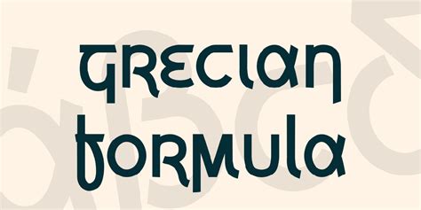 Download Grecian Formula font | fontsme.com