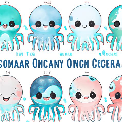 Adorable Baby Ocean Animal Stickers · Creative Fabrica