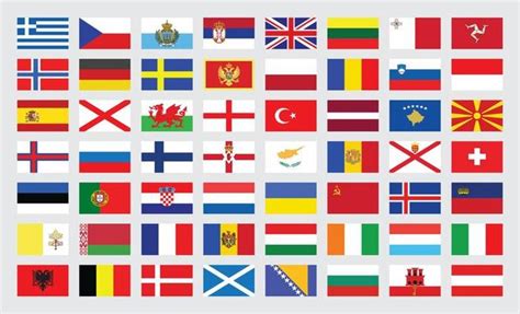 Europe Country Flags Vector Art, Icons, and Graphics for Free Download