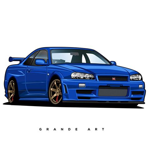 Nissan Skyline R34 GT-R | Behance