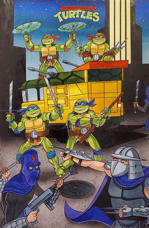 Teenage Mutant Ninja Turtles (TMNT) vs Shredder & Foot Soldiers ...