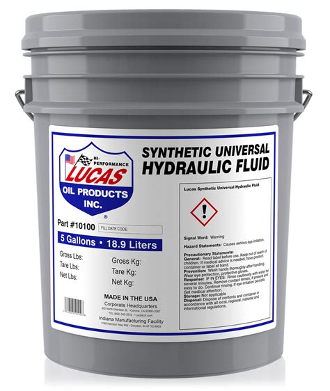 Synthetic Universal Hydraulic Fluid | Lucas Oil Products