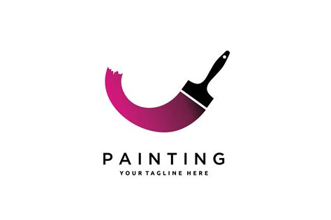 Paint Brush Icon Vector, Abstract Logo Graphic by sore88 · Creative Fabrica