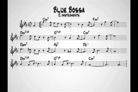 Blue Bossa C version - Play along Chords - Chordify