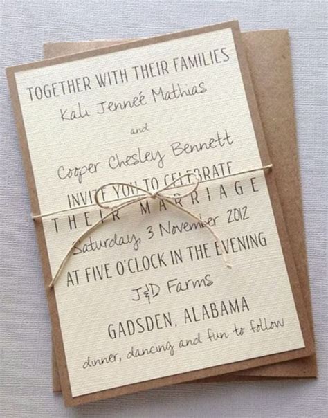 Diy Wedding Invitations Templates - Good Idea DIY