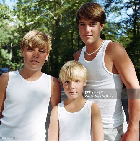 Three Brothers Portrait High-Res Stock Photo - Getty Images