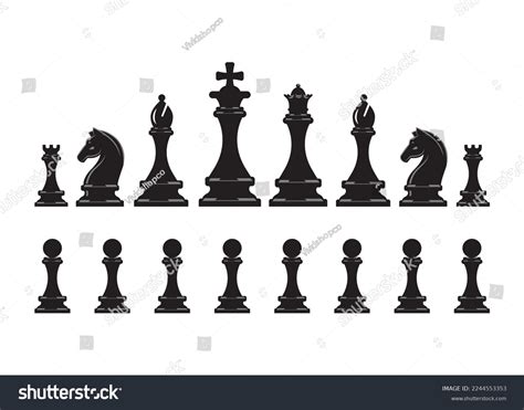 Chess Vector Print Chess Vector Clipart Stock Vector (Royalty Free ...