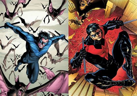 batman - Why did Nightwing's costume change from black and blue to ...