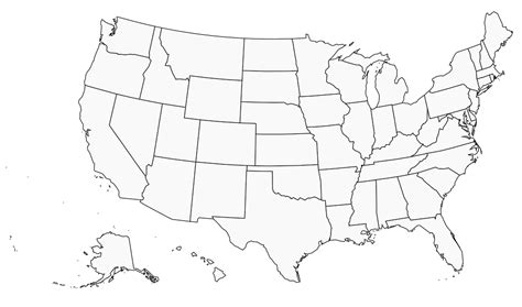 Blank Us Map Printable