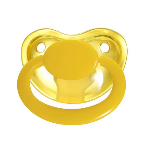 Translucent Yellow and Yellow pacifier